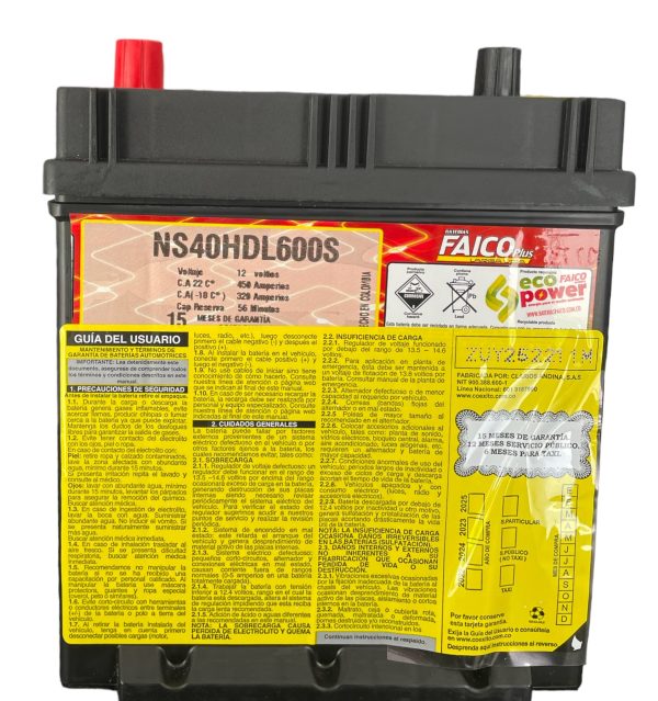Batería Faico Máxima 600 AMP - Imagen 4